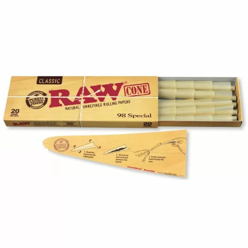 RAW 98 Special Cones - 20 Pack