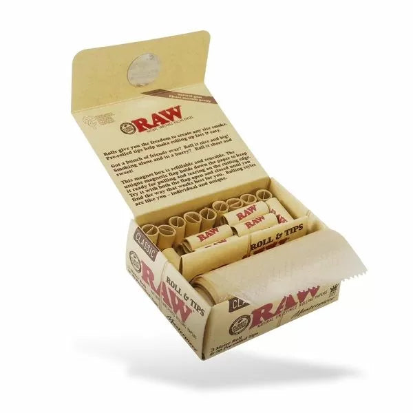 RAW Classic King Size Rolls with Tips - 3 Meter